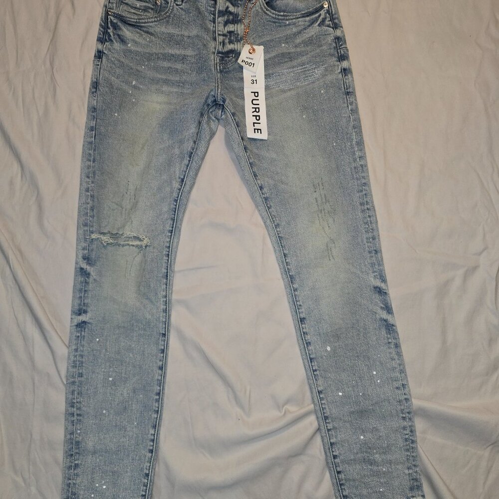 Purple Jeans Mens size 31x34 - Picture 2 of 3